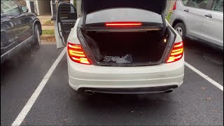 2009 W204 C300 facelift taillight install [upl. by Ytsirhk]