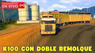 🔴EN VIVO K100CON DOBLE REMOLQUE POR TROCHAS COLOMBIANAS ats americantrucksimulator simulator [upl. by Ecidnacal]