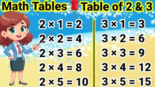 Table of 2 and 3 2 aur 3 ka Table 2 ka Table 3 ka Table Table 2 amp 3 Pahada 2 aur 3 tableof2and3 [upl. by Hecht]