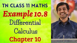 Class 11 Maths  Example 108  Differential Calculus  Tamil Nadu New Syllabus [upl. by Arlee]