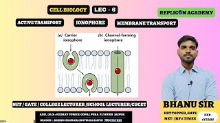 Cell Biology lec 6 II Ionophore II active transport l question practice II csirnetlifescience cell [upl. by Langelo]