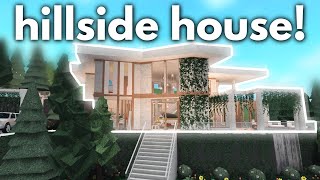 Building a HILLSIDE HOUSE in Bloxburg [upl. by Haraj404]