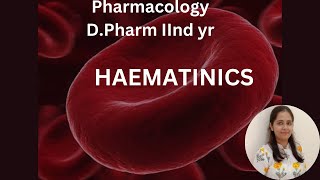 HAEMATINICS Blood Forming DrugsPharmacology [upl. by Takeshi]