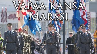 Finnish March Vapaa kansa Marssi  March of Free People [upl. by Obrien698]