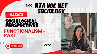 Basics of Sociology Sociological Perspectives Part 1  NTA UGC NET Sociology  CUET [upl. by Nainatrad]