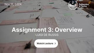 HCI2024  Lecture 13  Assignment 3 overview [upl. by Gabrila565]