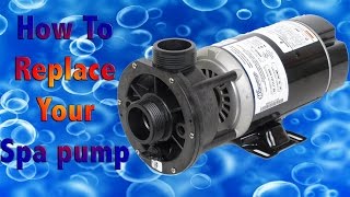 How to replace a spa pump  Fix your jacuzzi [upl. by Itnahsa]