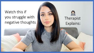 Therapist Explains Reframe your negative thoughts  Cognitive distortions in CBT with examples [upl. by Imyaj]