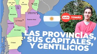 Provincias de Argentina capitales y gentilicios [upl. by Reine]