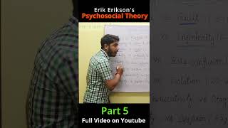 Erik Eriksons Psychosocial Theory Part 5 [upl. by Greiner388]