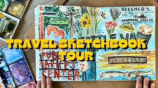 Travel Sketchbook Tour Alaska Cruise Sketchbook I’m NOT an Artist [upl. by Ehcrop]