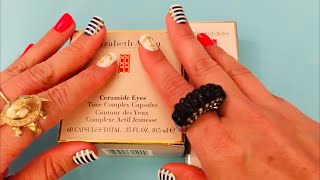 Elizabeth Arden Capsules Ceramide Eyes and Dynamisant Serumsvisuals ASMRHand Movements [upl. by Layney]