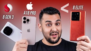 Android FINALLY More Powerful than iPhone  Snapdragon 8 Elite vs A18 Pro [upl. by Hnahc180]