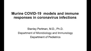 Infectious Disease and Microbiome Program Meeting Immune Responses in coronavirus infections [upl. by Oakley]