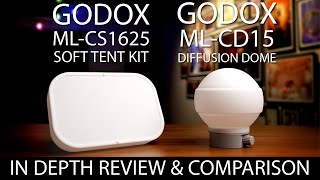 Godox MLCD15 diffusion dome kit amp Godox MLCS1625 soft tent kit  Testing Review and Comparision [upl. by Chadd]