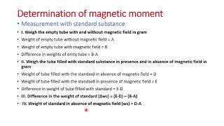 Determination of magnetic susceptibility by Gouys method [upl. by Anastasio]