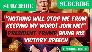 PRESIDENT TRUMPS VICTORY SPEECH [upl. by Aleyak]