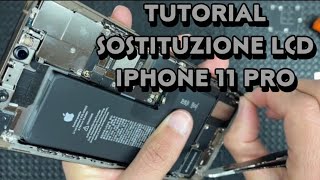 Sostituzione schermo lcd iphone 11 propro max  Video TutorialGuida in italiano  Disassembly [upl. by Carnay296]