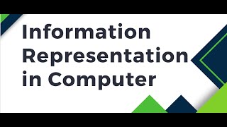 Information Representation in Computers  Types of Data Numeric Character Multimedia [upl. by Zaneta]