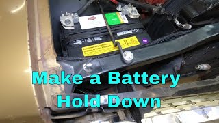 Making a Simple Battery Hold Down [upl. by Ayojal]