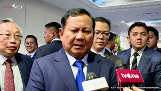 Ket Pers Presiden Prabowo Usai Bertemu dengan Anggota Korporasi USINDOWashington DC 11 Nov 2024 [upl. by Jeni]