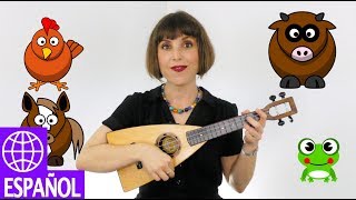 Songs for Kids in Spanish Vengan a Ver by Alina Celeste  Farm Animals [upl. by Elumas64]