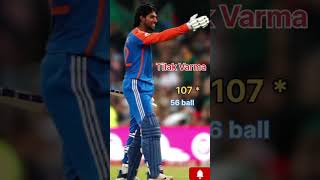 Tilak varma ind vs South Africa 3rd T20 107 runscricketTilak Varmashortvideos [upl. by Slen]