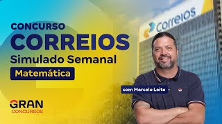 Concurso Correios  Simulado Semanal Matemática [upl. by Eelinej519]