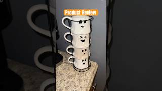 Halloween Ghost Stoneware Stackable Coffee Mug Set with Iron Rack Linked in the description [upl. by Ragucci256]