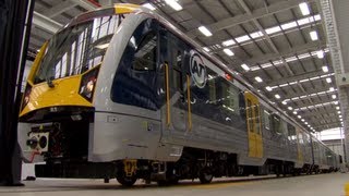 Aucklands first electric train unveiled [upl. by Davena489]