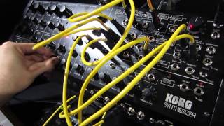 Korg MS20M Kit with SQ1 Step Sequencer  MS20 M module [upl. by Tilla]