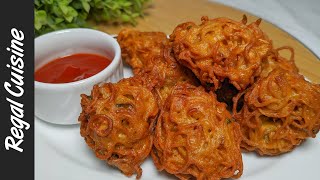 অল্প উপকরনে ঝটপট নুডুলস পাকোড়া  Instant Noodles Pakora  Noodles Pakora Bangla  Maggie Pakora [upl. by Gylys497]