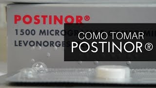 Como tomar a postinor® [upl. by Patsy]