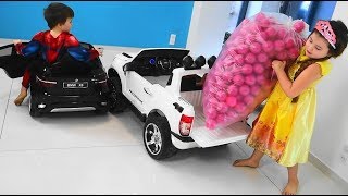 SUPER CARS A COLOR BALLS FOR BABIES  Kids playing😄 [upl. by Vorster]