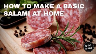 How to make a Simple Salami at home  EASY FOOLPROOF RECIPE [upl. by Kosey]