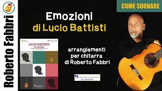 Come suonare quotEmozioniquot di Lucio Battisti arrangiamento di Roberto Fabbri [upl. by Felicity410]