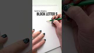 The last one 😂 Block Letter S Tutorial Check the comments for an easier method 😉 [upl. by Silberman775]