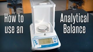 How to Use an Analytical Balance [upl. by Ayital]