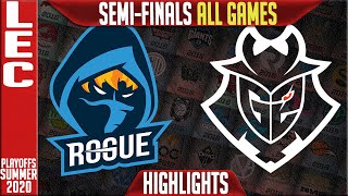 RGE vs G2 Highlights ALL GAMES  LEC Playoffs Semifinals Summer 2020  RGE vs G2 [upl. by Jorgan743]