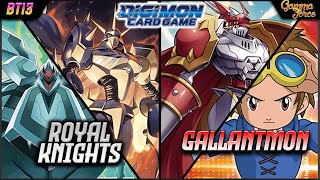 Royal Knights vs Gallantmon  BT13  Digimon TCG [upl. by Ahselat]