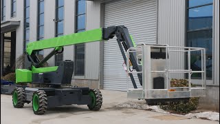 SNSC 20m Electric Telescopic Boom Lift for 22m working need [upl. by Lainad]