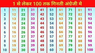 गिनती 1 से 100 तक  Count 1 to 100  Ek se sau tak ginti video hindi additionsubtractionmultiply [upl. by Accalia]