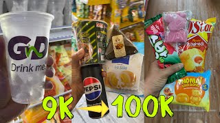 Mukbang  Combo 9k đến 100k mua được gì tại cửa hàng tiện lợi Convenience store mukbang asmr [upl. by Nylidnam946]