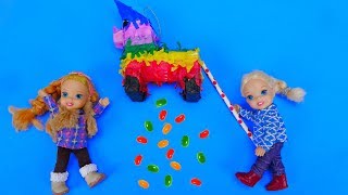 Elsa and Anna toddlers birthday party and pinata [upl. by Darlene996]