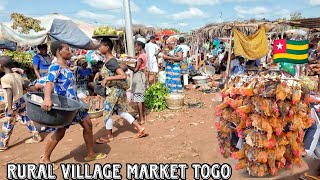 Largest rural village market day in south Togo 🇹🇬 west Africa Cost of living in my African village [upl. by Herrington965]