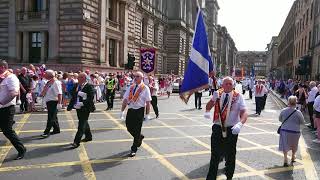 Orange walk Glasgow  2018  pt 1 [upl. by Yedrahs858]