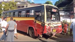 പത്തനംതിട്ടയിൽ KSRTC ബസുകൾ കൂട്ടിയിടിച്ച് അപകടം നിരവധി പേർക്ക് പരിക്ക്  ksrtc accident [upl. by Zetnwahs]