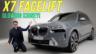 new BMW X7 facelift PREMIERE  how this top luxury SUV now literally shines 💡 2023 2022 [upl. by Talich108]