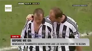 Newcastle Teammates Lee Bowyer and Kieran Dyer Come to Blows 19 Years Ago [upl. by Sirron]