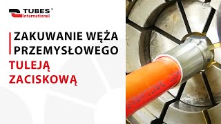 Zakuwanie węża przemysłowego tuleją zaciskową [upl. by Chadburn]